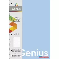   Spirálfüzet, A4, vonalas, 80 lap, PP borító, SHKOLYARYK "Genius Pastel", vegyes