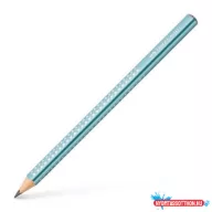   Grafitceruza, B, háromszögletű, FABER-CASTELL "Sparkle Jumbo",  metál óceánkék