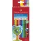 Színes ceruza készlet, háromszögletű, FABER-CASTELL "Grip 2001", 12 különböző szín