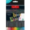 Színes ceruza készlet, háromszögletű, FABER-CASTELL "Black Edition",  36 különböző szín