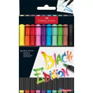   Ecsetirón készlet, FABER-CASTELL "Black Edition" 10 különböző szín