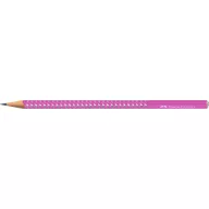   Grafitceruza, B, háromszögletű, FABER-CASTELL "Sparkle Aurora", fukszia