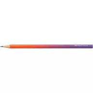   Grafitceruza, B, háromszögletű, FABER-CASTELL "Flow", piros-lila
