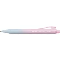   Golyóstoll, 1 mm, XB, nyomógombos, rózsa-égkék tolltest, FABER-CASTELL "Daily Ball Flow", kék