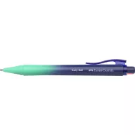   Golyóstoll, 1 mm, XB, nyomógombos, türkiz-kék tolltest, FABER-CASTELL "Daily Ball Flow", kék