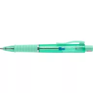   Golyóstoll, 1 mm, XB, nyomógombos, mentazöld testszín, FABER-CASTELL "Poly Ball View Aurora", kék