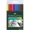 Tűfilc készlet, 0,4 mm, FABER-CASTELL "Grip", 10 különböző szín