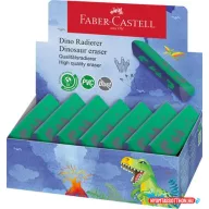   Radír display, háromszögletű, FABER-CASTELL, dinoszaurusz