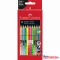 Színes ceruza készlet, háromszögletű, FABER-CASTELL "Colour Grip", 12 különböző szín