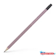   Grafitceruza radírral, B, háromszögletű, FABER-CASTELL "Grip 2001", rózsaszín