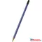 Grafitceruza, radírral, B, háromszögletű, FABER-CASTELL "Grip 2001", kék