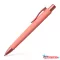 Golyóstoll, 1 mm, XB, nyomógombos tolltest, korallpiros tolltest, FABER-CASTELL "Poly Ball Urban", kék