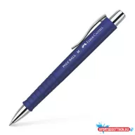   Golyóstoll, 0,5 mm, nyomógombos, kék tolltest, FABER-CASTELL "Poly Ball", kék