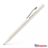   Golyóstoll, 1 mm, XB, nyomógombos, fehér tolltest, FABER-CASTELLG "Grip 2010 Harmony", kék