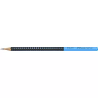   Grafitceruza, HB, háromszögletű, FABER-CASTELL "Grip 2001", fekete, kék