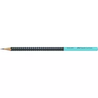   Grafitceruza, HB, háromszögletű, FABER-CASTELL "Grip 2001", fekete, türkiz