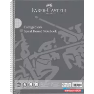   Spirálfüzet, A4, kockás, 80 lap, perforált, lyukasztott, FABER-CASTELL