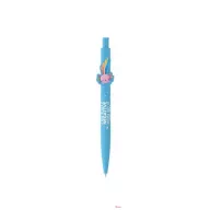  Golyóstoll, 0,8 mm, nyomógombos, kék tolltest, ICO "Axolotl", kék