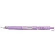   Golyóstoll, 0,7 mm, nyomógombos, lila tolltest, PENAC "SleekTouch", kék