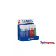   Golyóstoll display, 0,7 mm, kupakos, ICO "Signetta", 4 különböző szín