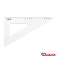 Háromszög vonalzó, műanyag, 60 °, 22 cm, KOH-I-NOOR
