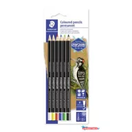   Jelölőceruza készlet, mindenre író, vízálló, STAEDTLER "Lumocolor® permanent glasochrom 108 20", 6 különböző szín