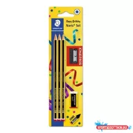   Grafitceruza, HB, hatszögletű, hegyezővel és radírral, STAEDTLER "Noris"