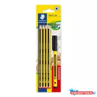   Grafitceruza készlet, tűfilccel, HB, hatszögletű, STAEDTLER "Noris® 120", 8+1 db