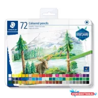   Színes ceruza készlet, hatszögletű, fémdobozos, STAEDTLER "146 C", 72 különböző szín