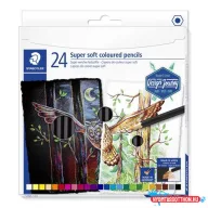   Színes ceruza készlet, hatszögletű, STAEDTLER "149 C", 24 különböző szín