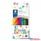 Színes ceruza készlet, háromszögletű, STAEDTLER "Ergo Soft 157", 12 különböző szín