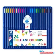   Színes ceruza készlet, háromszögletű, STAEDTLER "Ergosoft® 157", 24 különböző szín