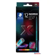   Színes ceruza készlet, STAEDTLER "Norix® 186", 12 különböző szín
