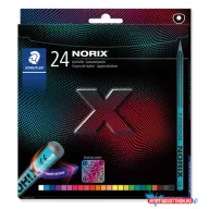   Színes ceruza készlet, STAEDTLER "Norix® 186", 24 különböző szín