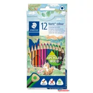   Színes ceruza készlet, háromszögletű, STAEDTLER "Noris Colour 187", 12 különböző szín