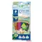 Színes ceruza készlet, háromszögletű, STAEDTLER "Noris Colour 187", 12 különböző szín