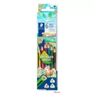   Színes ceruza készlet, háromszögletű, STAEDTLER "Noris Colour 187", 6 különböző szín