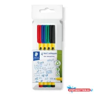   Tűfilc készlet, 0,6 mm,  STAEDTLER "Noris® 307", 4 különböző szín