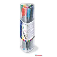   Tűfilc készlet, 0,3 mm, STAEDTLER "Triplus 334", 12 különböző szín