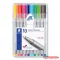 Tűfilc készlet, 0,3 mm, STAEDTLER "Triplus 334", 10 különböző szín