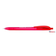   Golyóstoll, 1 mm, nyomógombos, STAEDTLER "Ball 423 M", piros