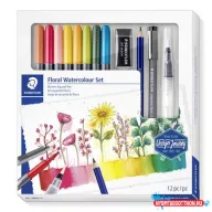   Ecsetirón készlet, kétvégű, STAEDTLER "Mixed Set 5", 8 különböző szín