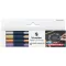 Metálfényű rollertoll készlet, 0,4 mm, SCHNEIDER "Paint-It 050" 4 különböző szín