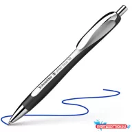   Golyóstoll, 0,7 mm, nyomógombos, SCHNEIDER "Slider Rave XB", fekete-fehér, kék
