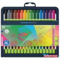   Tűfilc készlet, 0,4 mm, SCHNEIDER "Line-Up", 16 különböző szín