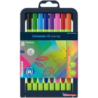   Tűfilc készlet, 0,4 mm, SCHNEIDER "Line-Up", 8 különböző szín