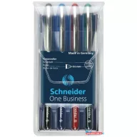   Rollertoll készlet, 0,6 mm, "SCHNEIDER "One Business", 4 szín