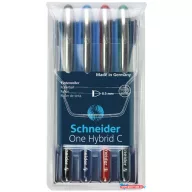   Rollertoll készlet, 0,5 mm, SCHNEIDER "One Hybrid C", 4 szín