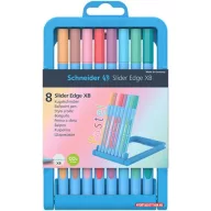   Golyóstoll készlet, 0,7 mm, kupakos, SCHNEIDER "Slider Edge XB Pastel", 8 különböző pasztell szín