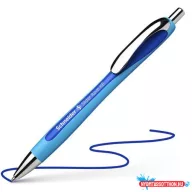   Golyóstoll, 0,7 mm, nyomógombos, SCHNEIDER "Slider Rave XB", kék